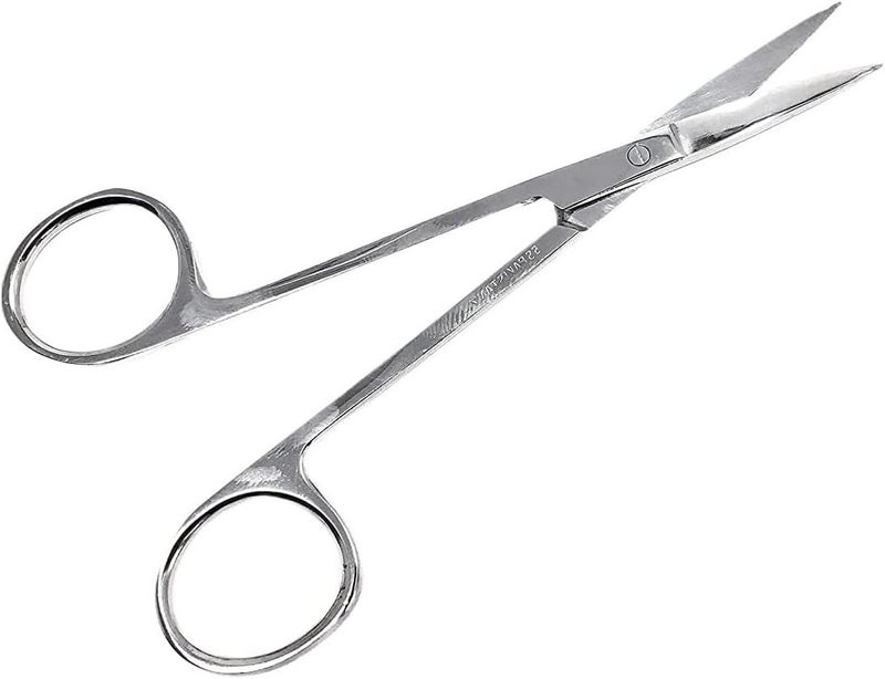 MedTool Iris Micro Dissecting Lab Sharp Scissors, 4.5" Fine Point Straight, Stainless Steel (Pack of 10) - Image 2